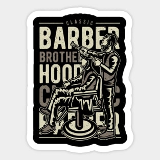 Barber Shop | Barber Art | Old School Cool | Mens Barber Sticker